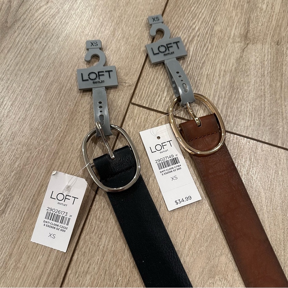 LOFT Black and Brown Belts